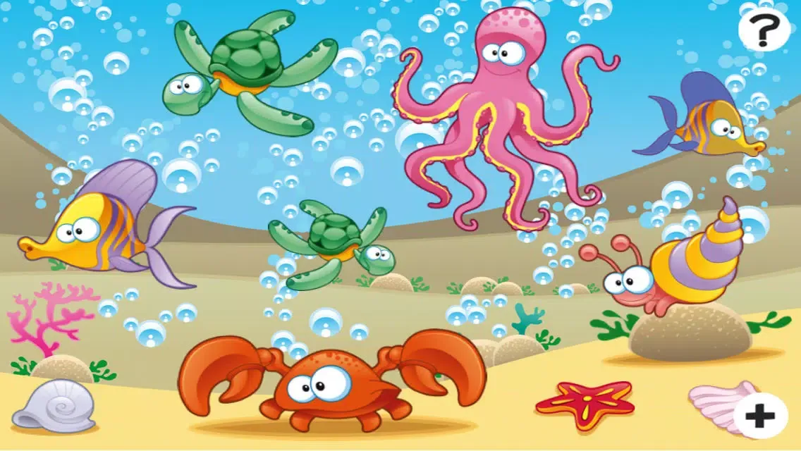 Captures d'écran de A Find the Mistake Ocean Game for Children: Learn and Play with Water Animals