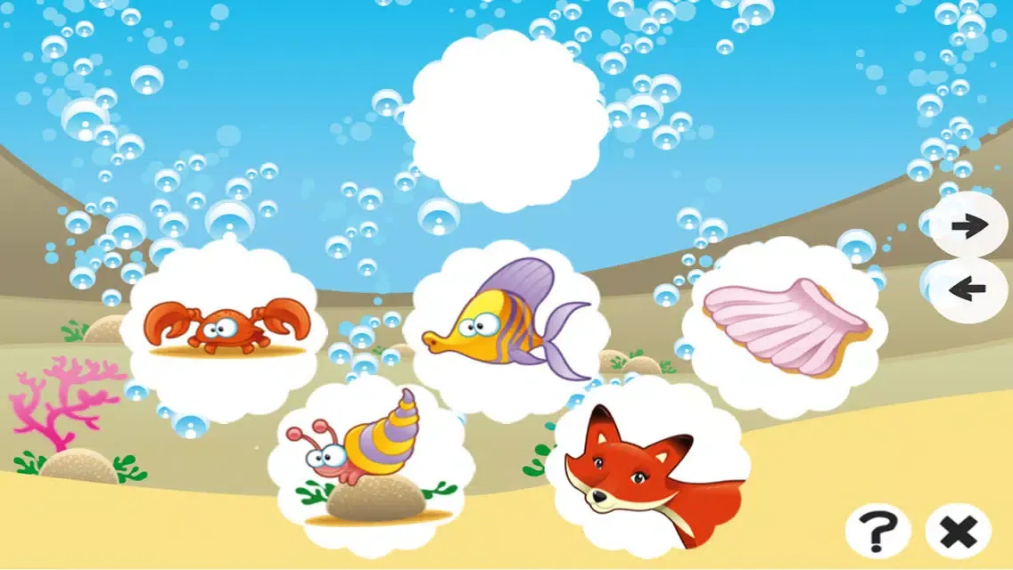 Captures d'écran de A Find the Mistake Ocean Game for Children: Learn and Play with Water Animals