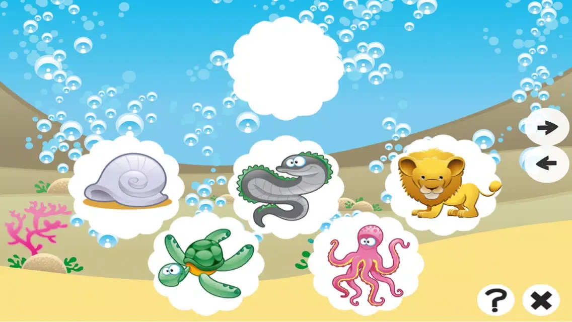 Captures d'écran de A Find the Mistake Ocean Game for Children: Learn and Play with Water Animals