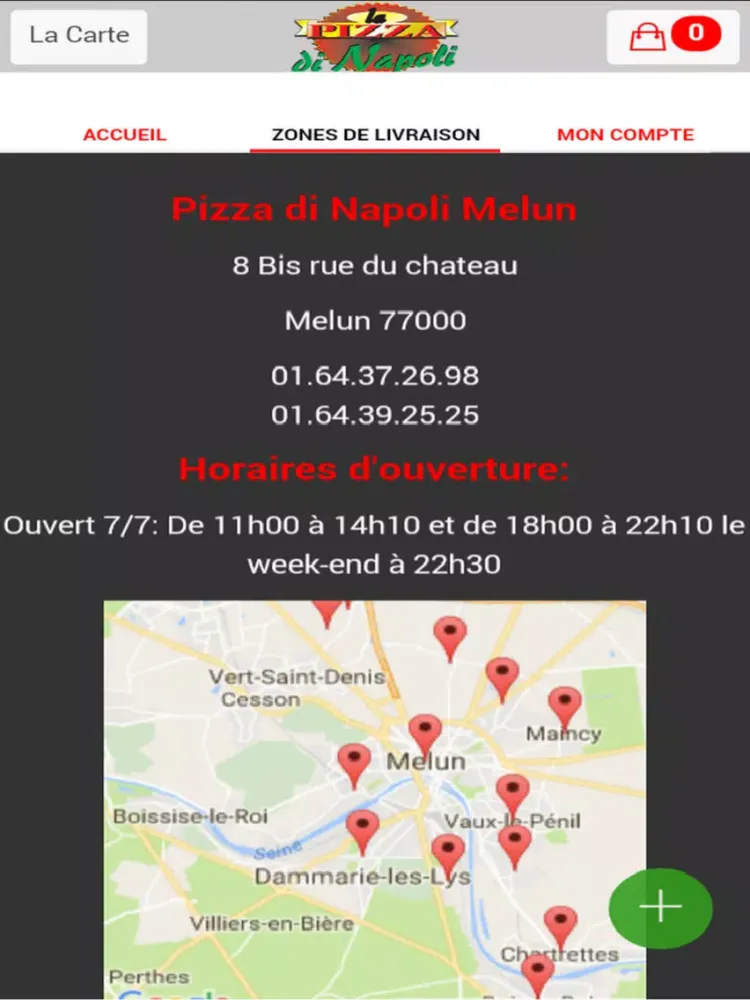 Pizza di Napoli Melun iPad  स्क्रीनशॉट