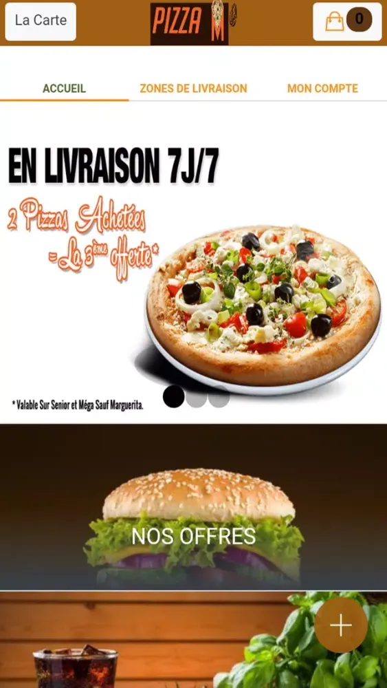 Capturas de tela do Pizza M