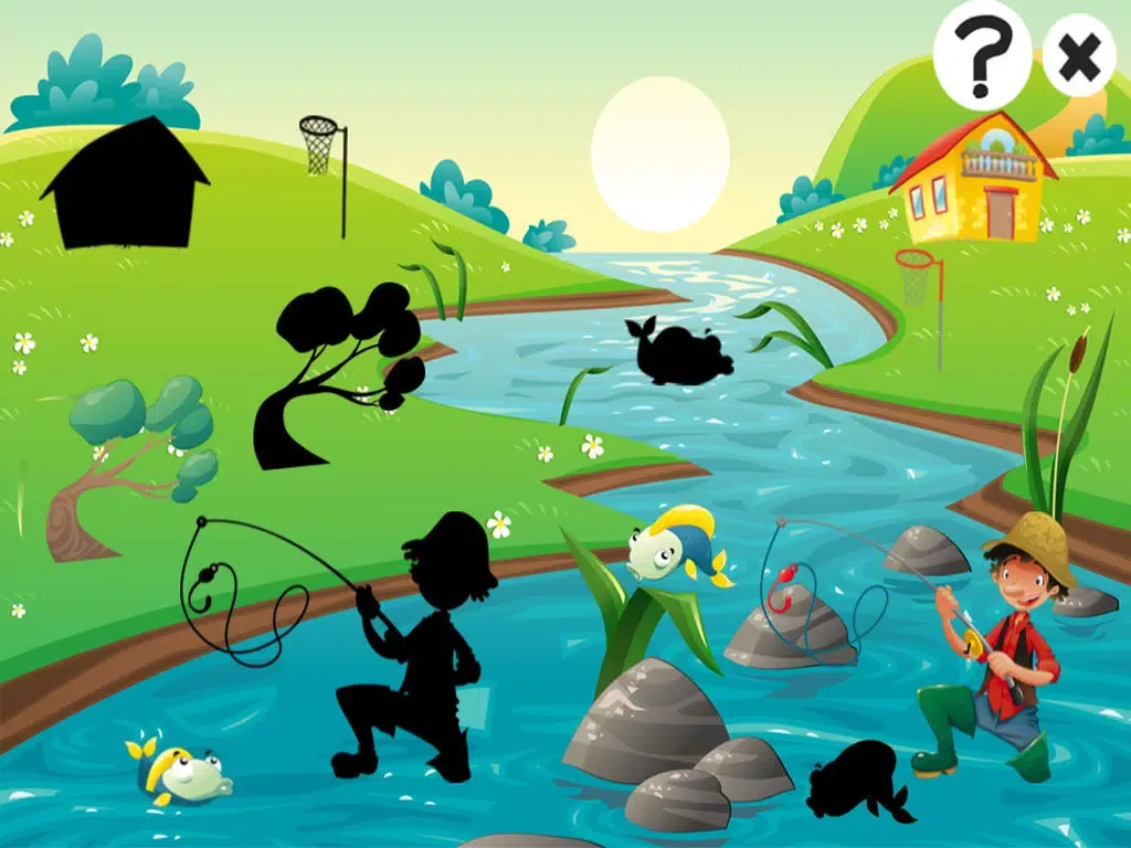 ภาพหน้าจอของ A Fishing Game for Children: Learn with Fish puzzles, games and riddles iPad 