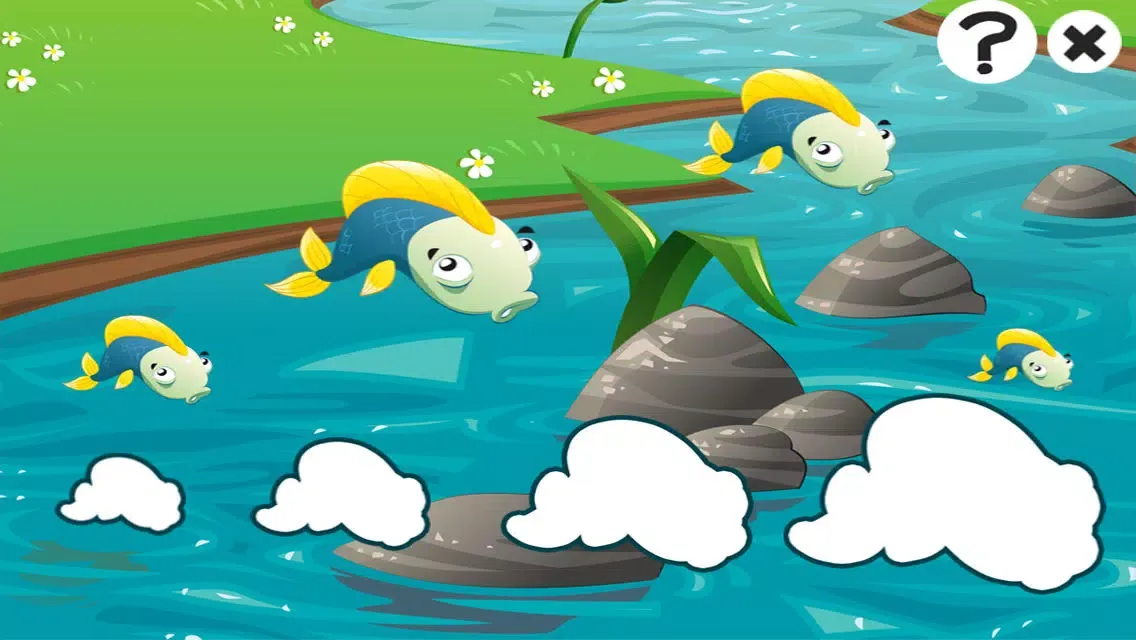ภาพหน้าจอของ A Fishing Game for Children: Learn with Fish puzzles, games and riddles