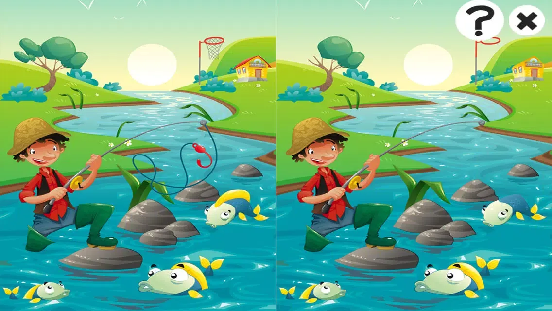 ภาพหน้าจอของ A Fishing Game for Children: Learn with Fish puzzles, games and riddles