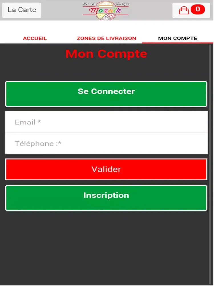 Tangkapan layar Mozaik Pizza iPad 