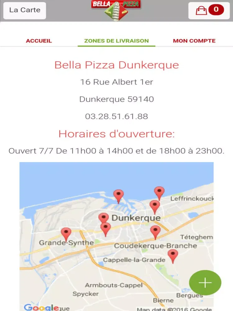Bella Pizza Dunkerque iPad  سکرین شاٹس