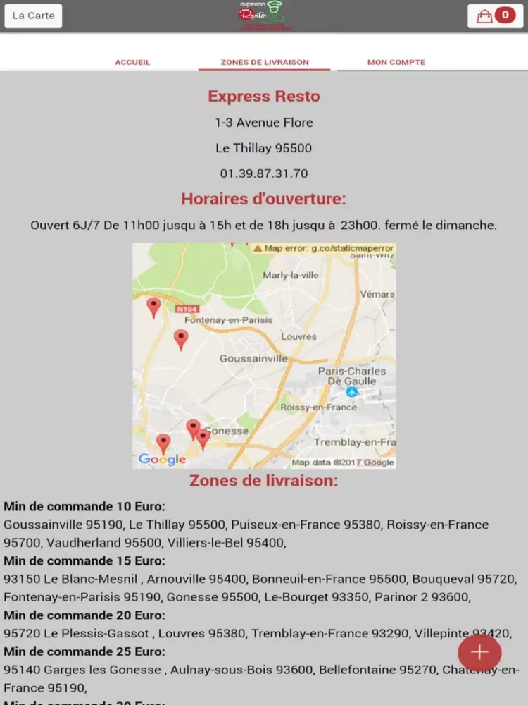 Zrzuty ekranu Express Resto iPad 