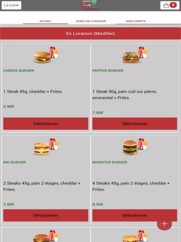Zrzuty ekranu Express Resto iPad 