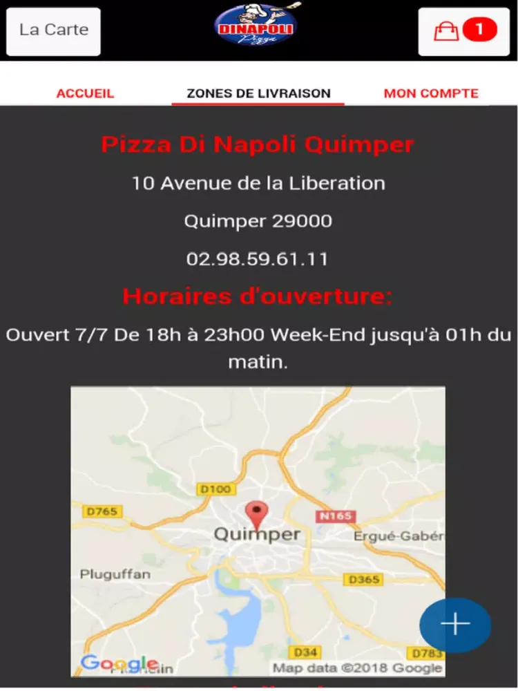 Pizza Di Napoli Quimper iPad  Screenshots