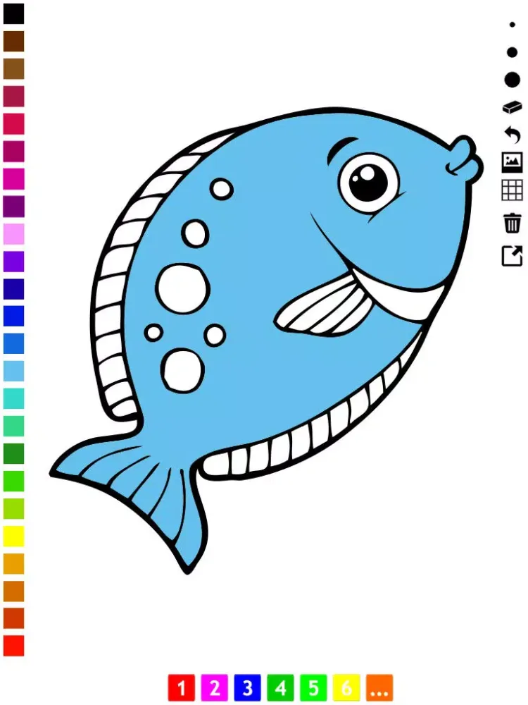 Zrzuty ekranu A Fish Coloring Book for Toddlers: Color Animals Under Water iPad 
