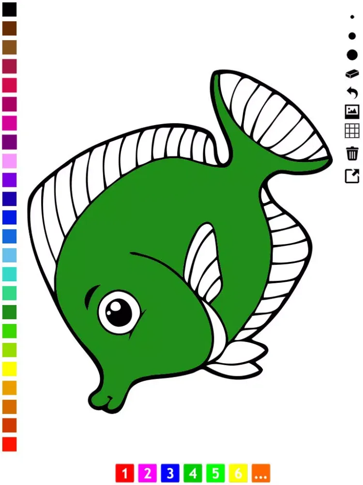 Zrzuty ekranu A Fish Coloring Book for Toddlers: Color Animals Under Water iPad 