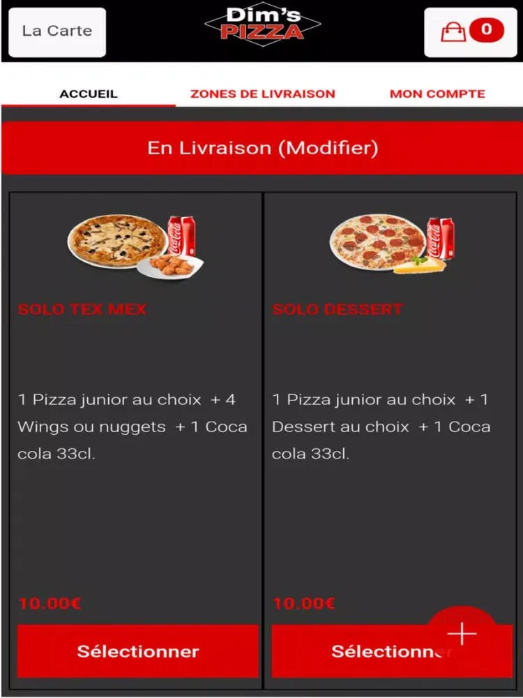 Dim's Pizza iPad  سکرین شاٹس