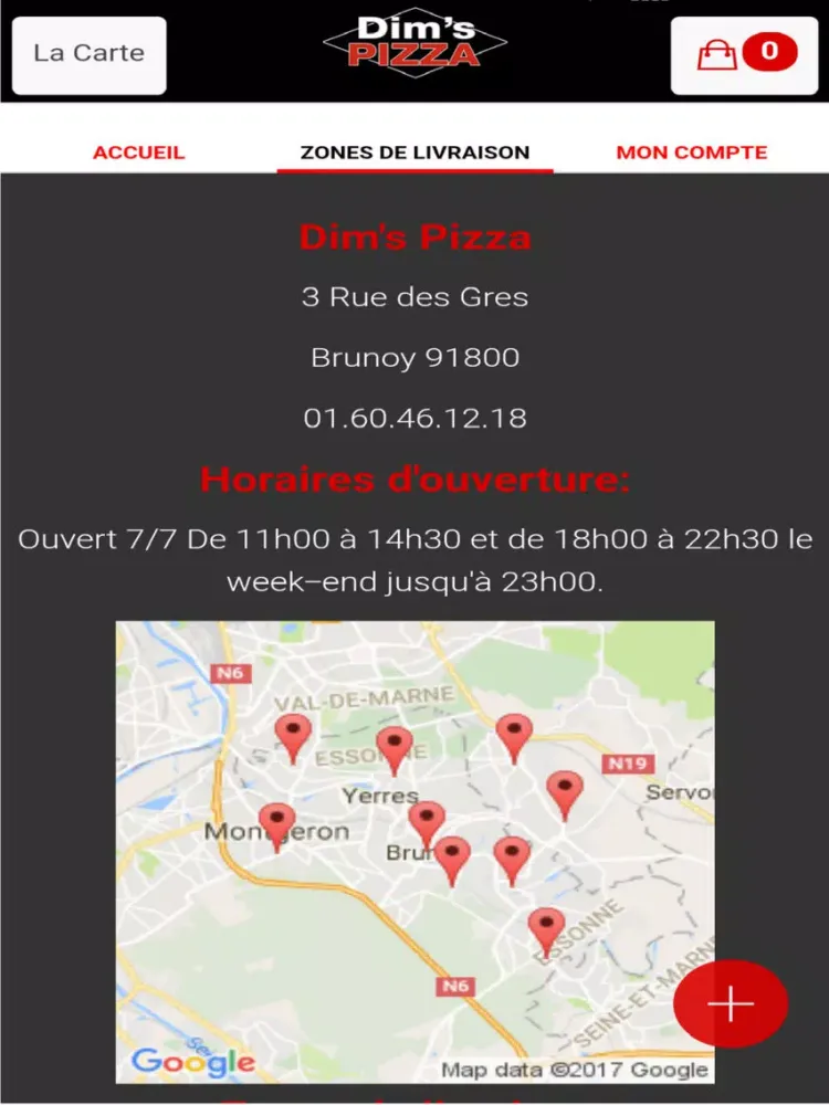 Dim's Pizza iPad  سکرین شاٹس