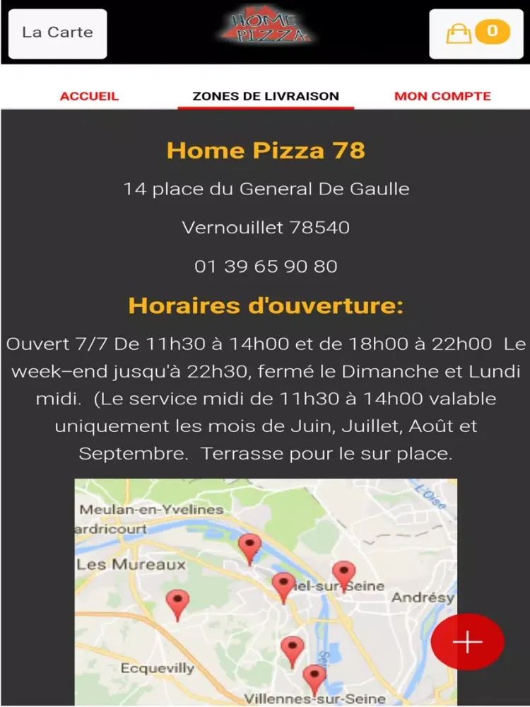 Tangkapan layar Home Pizza 78 iPad 