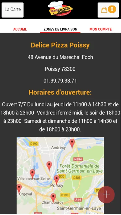 Screenshot di Delice Pizza Poissy