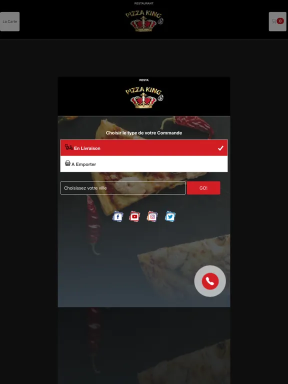 Pizza King Lilas iPad  स्क्रीनशॉट