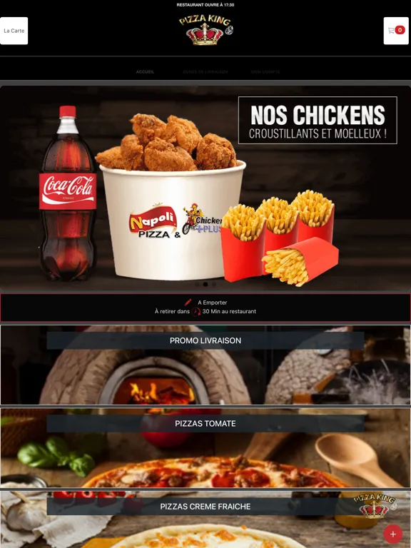 Pizza King Lilas iPad  स्क्रीनशॉट