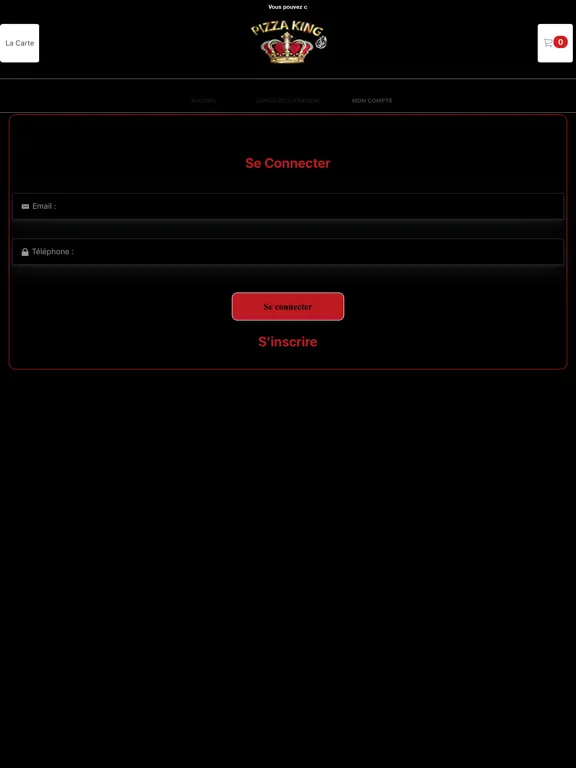 Pizza King Lilas iPad  स्क्रीनशॉट