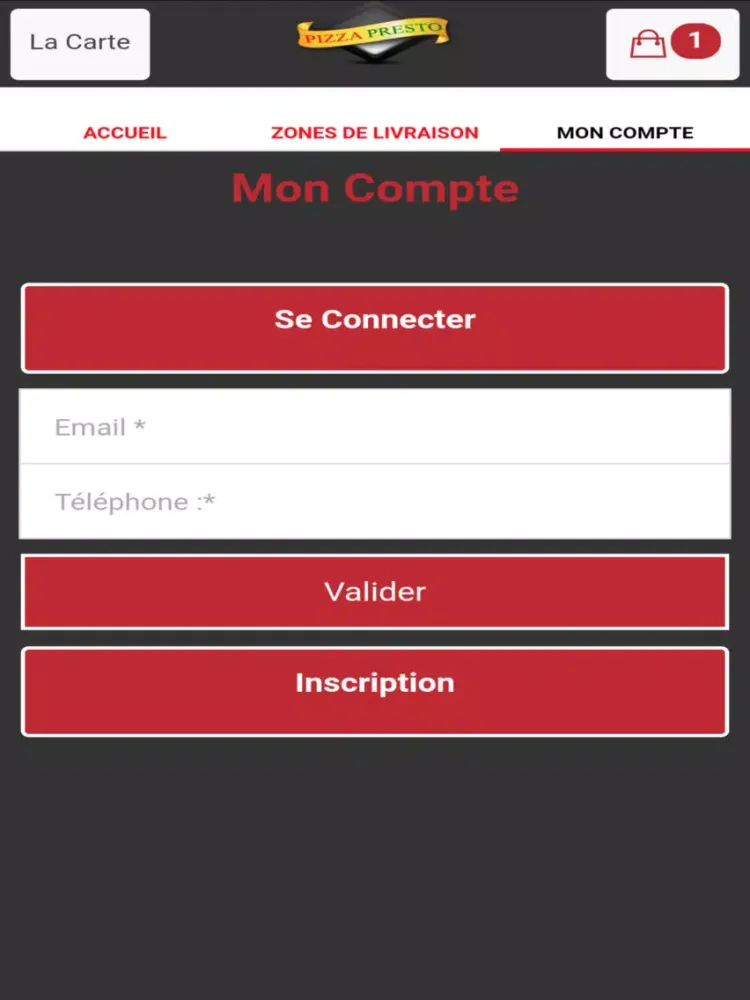 Pizza Presto Argentan iPad  Screenshots