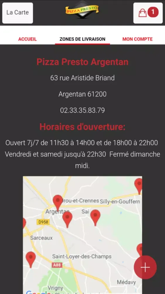 Pizza Presto Argentan Screenshots