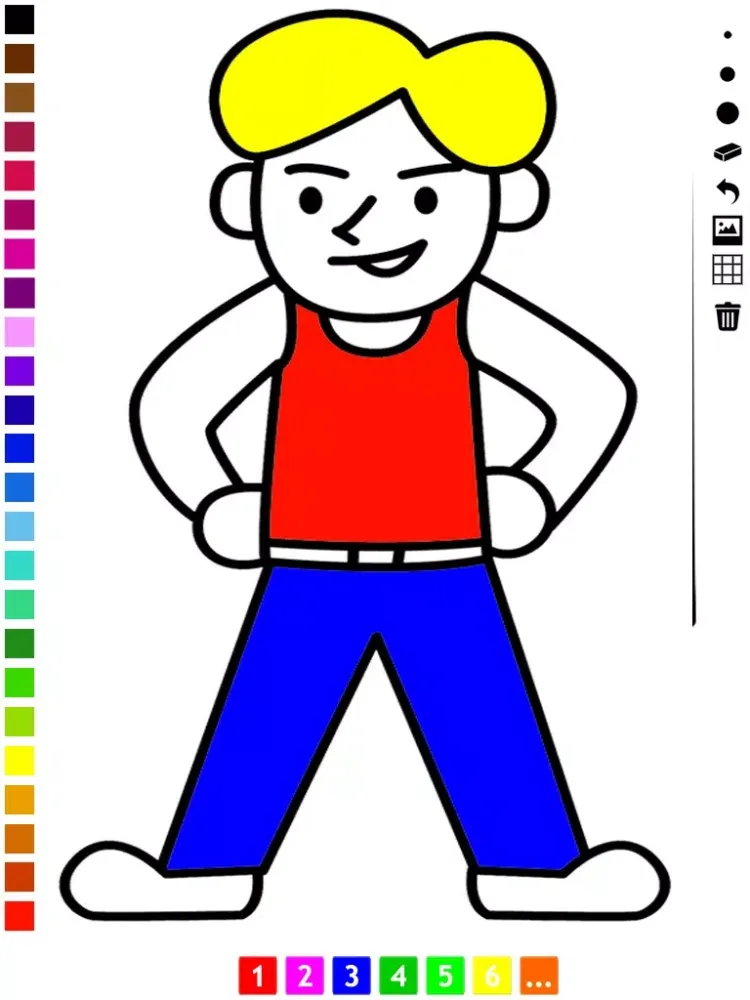 A Family Coloring Book for Children: Learn to Draw and Color Grand-parents and kids iPad  スクリーンショット