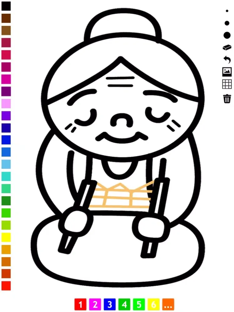A Family Coloring Book for Children: Learn to Draw and Color Grand-parents and kids iPad  スクリーンショット