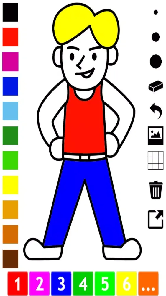 A Family Coloring Book for Children: Learn to Draw and Color Grand-parents and kids スクリーンショット