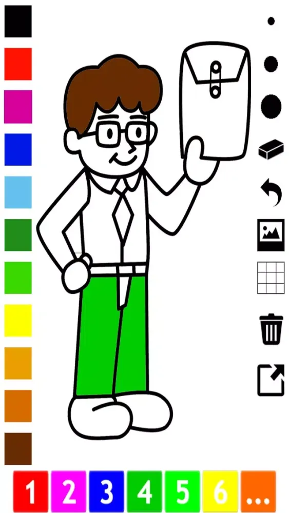 A Family Coloring Book for Children: Learn to Draw and Color Grand-parents and kids スクリーンショット