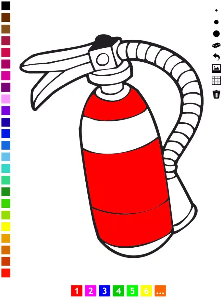 A Firefighter Coloring Book for Children: Learn to Color Firemen and Eqipment iPad  스크린샷