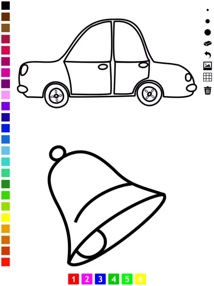 A Coloring Book of Toys for Children: Learn to color your kindergarten toy iPad  스크린샷