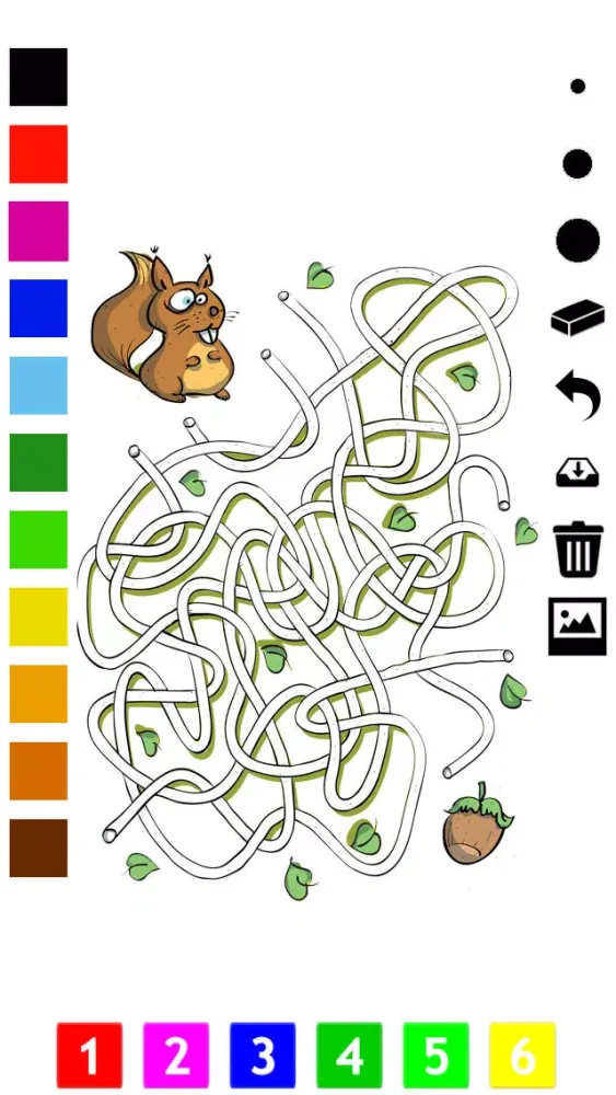 تصاویر A Labyrinth Coloring Book & Learning Game for Toddlers: Cool Animals Maze