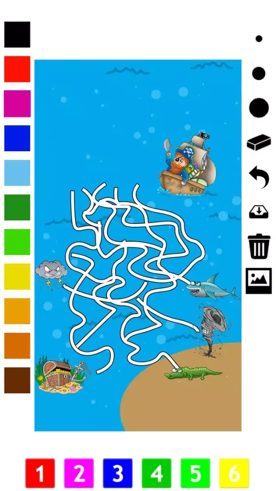 تصاویر A Labyrinth Coloring Book & Learning Game for Toddlers: Cool Animals Maze