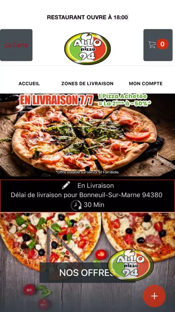 ภาพหน้าจอของ Allo Pizza Creteil 94
