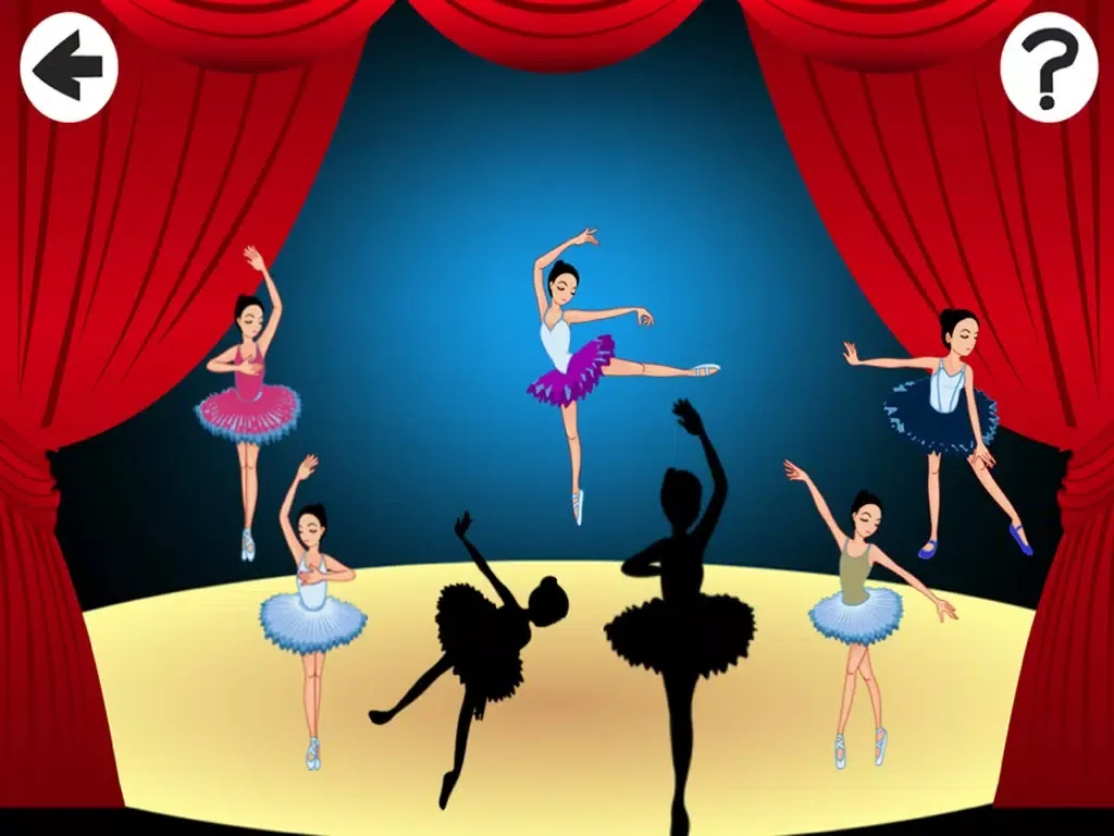 Captures d'écran de Arabesque: Shadow Game for Children to Learn and Play with Ballerina iPad 