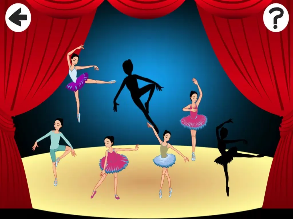 Captures d'écran de Arabesque: Shadow Game for Children to Learn and Play with Ballerina iPad 