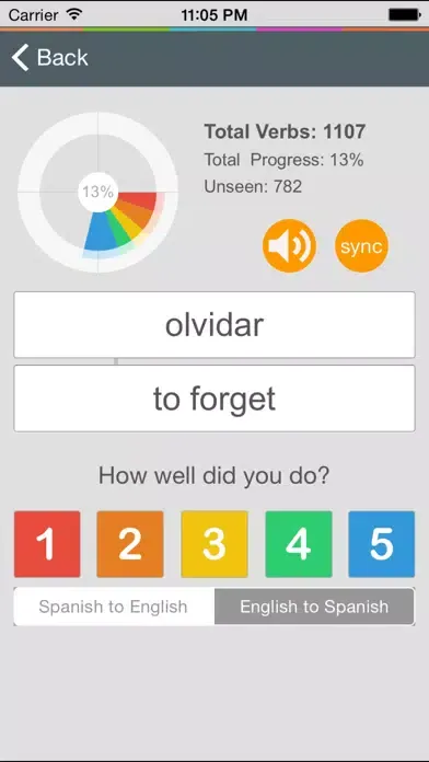 Captures d'écran de Spanish Verb Coach - Learn Subject Pronouns and Practice Verb Conjugations
