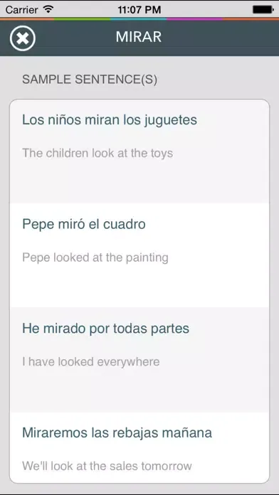 Captures d'écran de Spanish Verb Coach - Learn Subject Pronouns and Practice Verb Conjugations