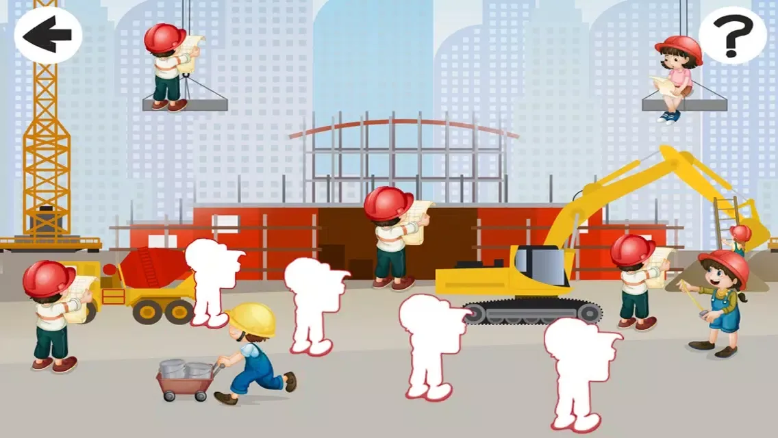 A Sizing Game; Learn and Play for Children on a Construction Site应用截图