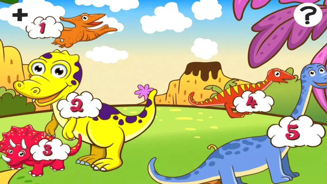 A Prehistoric Times Sort by Size Game for Kids with Dinosaurs 스크린샷