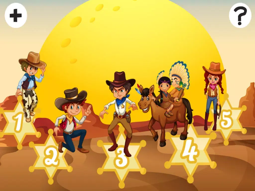 Captures d'écran de A Cowboy’s World: Sizing Game to Learn and Play for Children iPad 