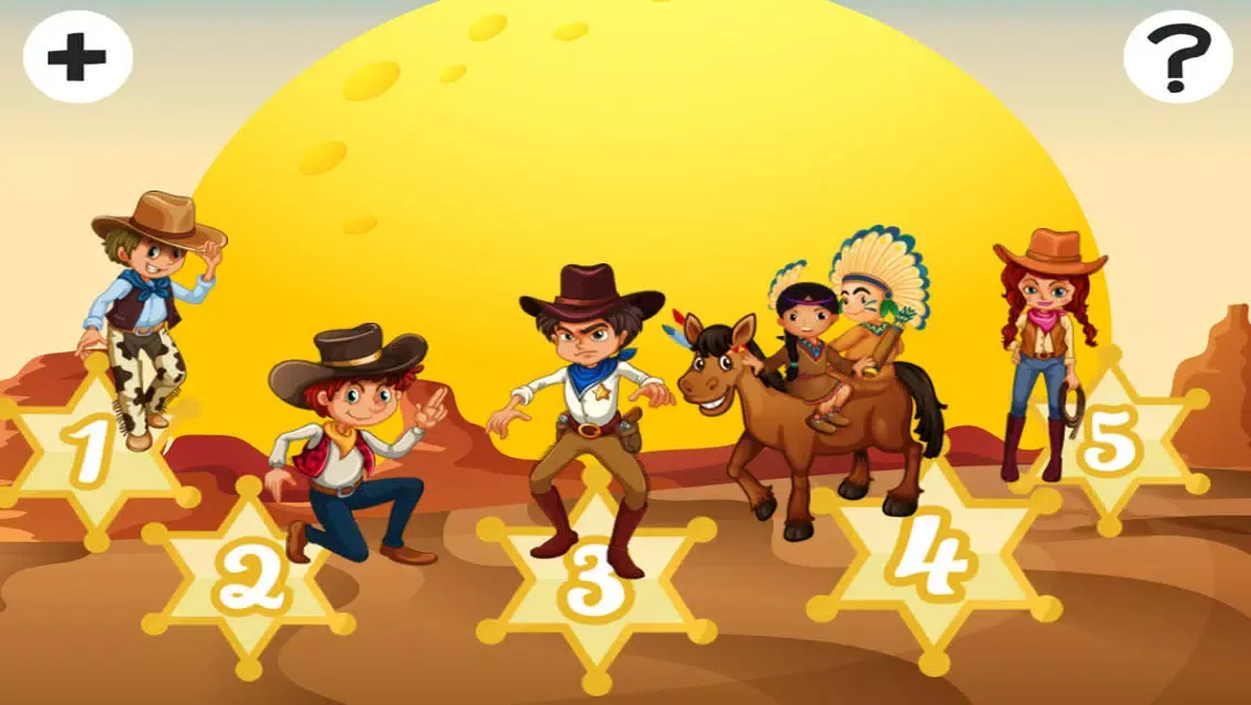 Captures d'écran de A Cowboy’s World: Sizing Game to Learn and Play for Children