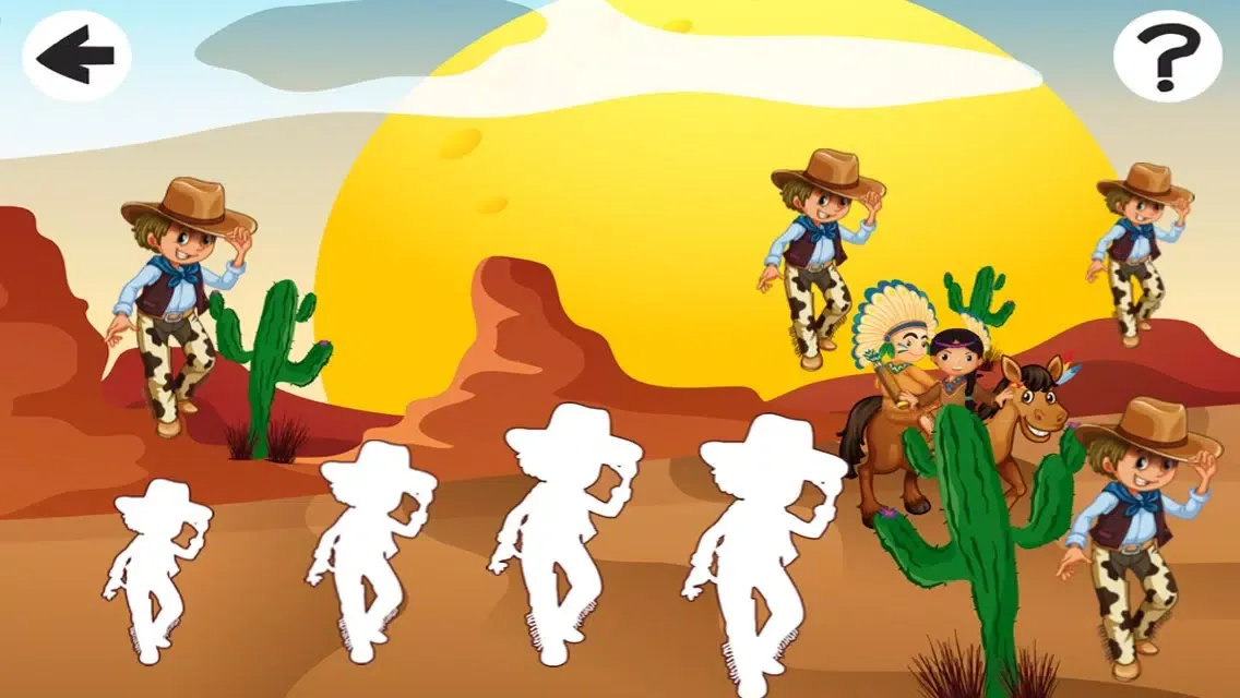 Captures d'écran de A Cowboy’s World: Sizing Game to Learn and Play for Children