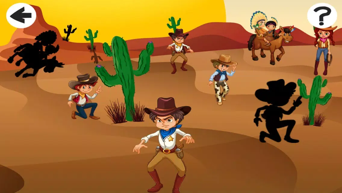 Скриншоты A Cowboys Shadow Game to Learn and Play for Children
