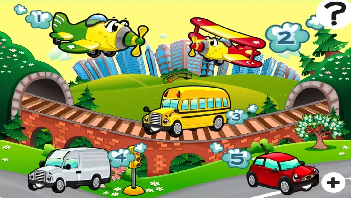 A Busy City Shadow Game: Learn and Play for Children with Vehicles應用截圖
