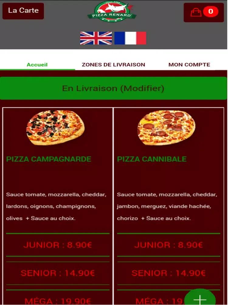 Capturas de tela do Pizza Renard Koenigshoffen iPad 