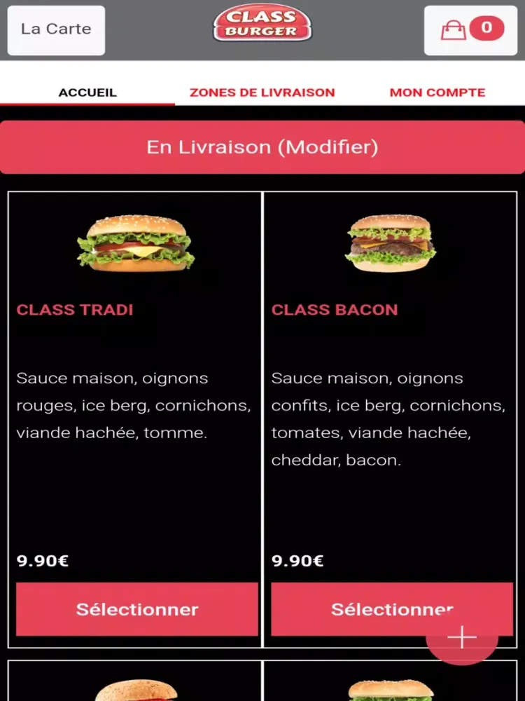 Class Burger iPad 应用截图