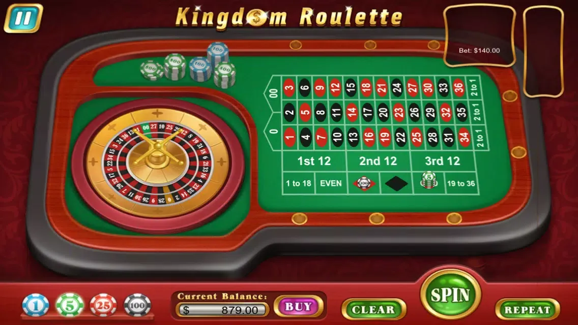 ภาพหน้าจอของ A Kingdom Roulette Casino Game to Play your Luck and Win the Jackpot