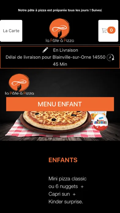 Capturas de tela do La pate a pizza