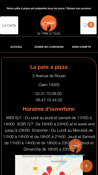 Capturas de tela do La pate a pizza
