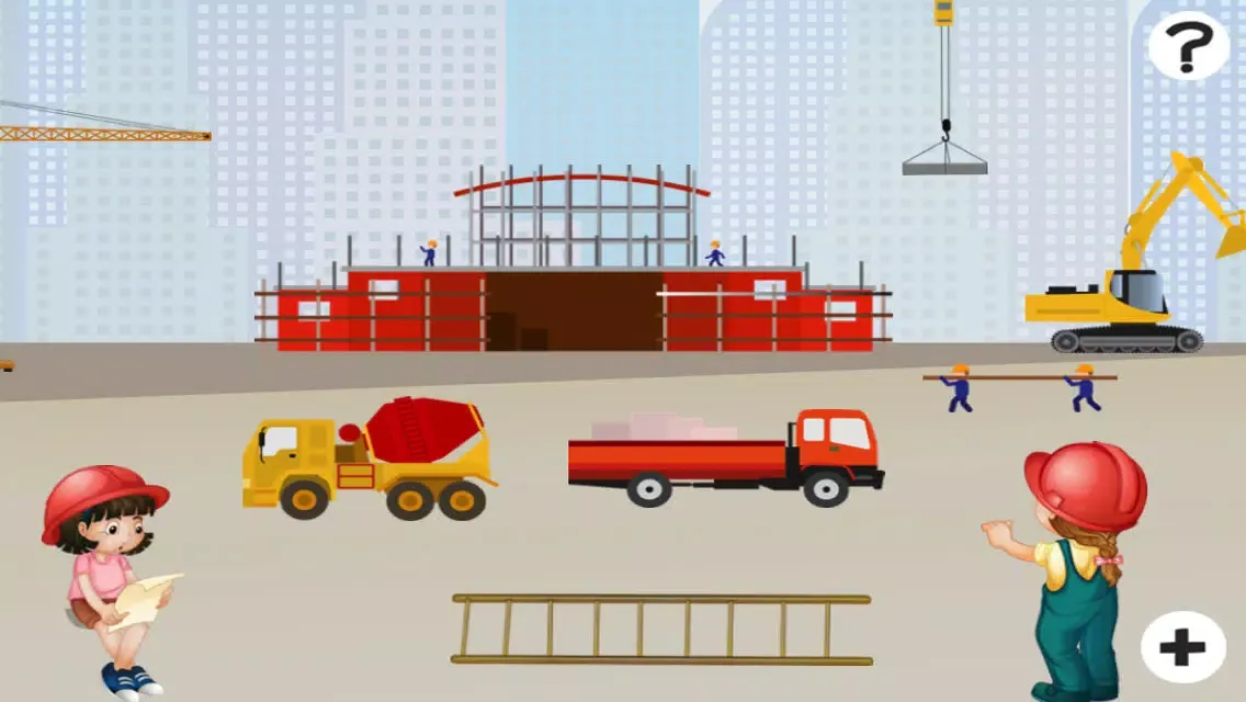 A Builder Counting Game for Children: Learning to count at the construction site Screenshots